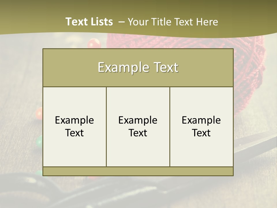 Clip Hair Thread PowerPoint Template