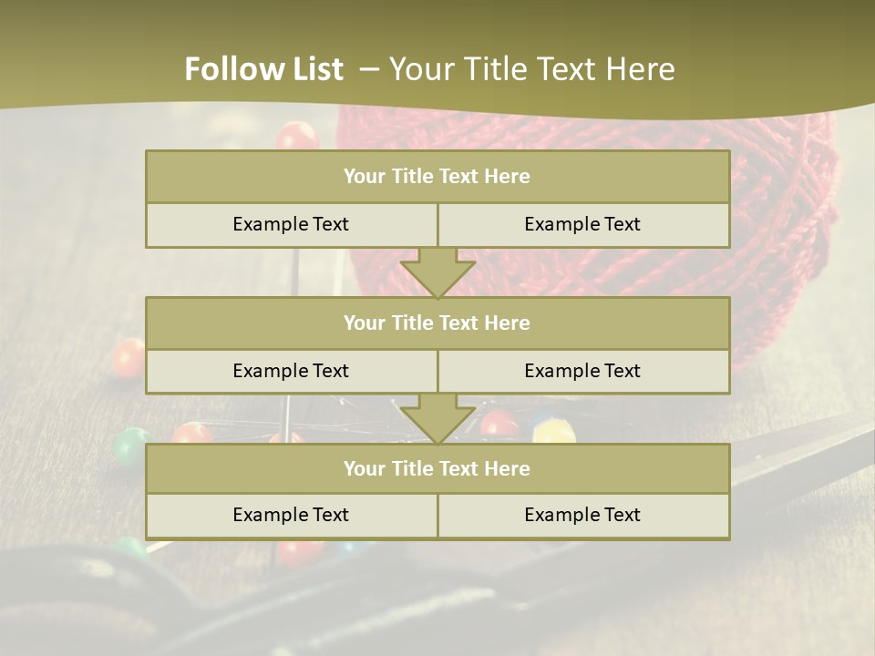 Clip Hair Thread PowerPoint Template