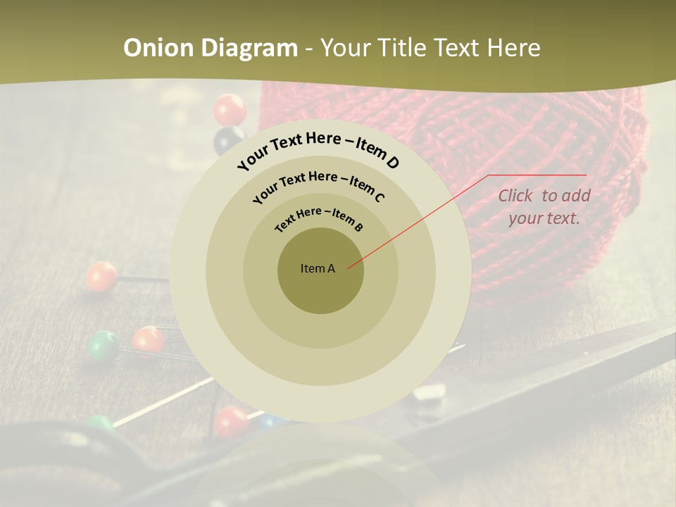 Clip Hair Thread PowerPoint Template