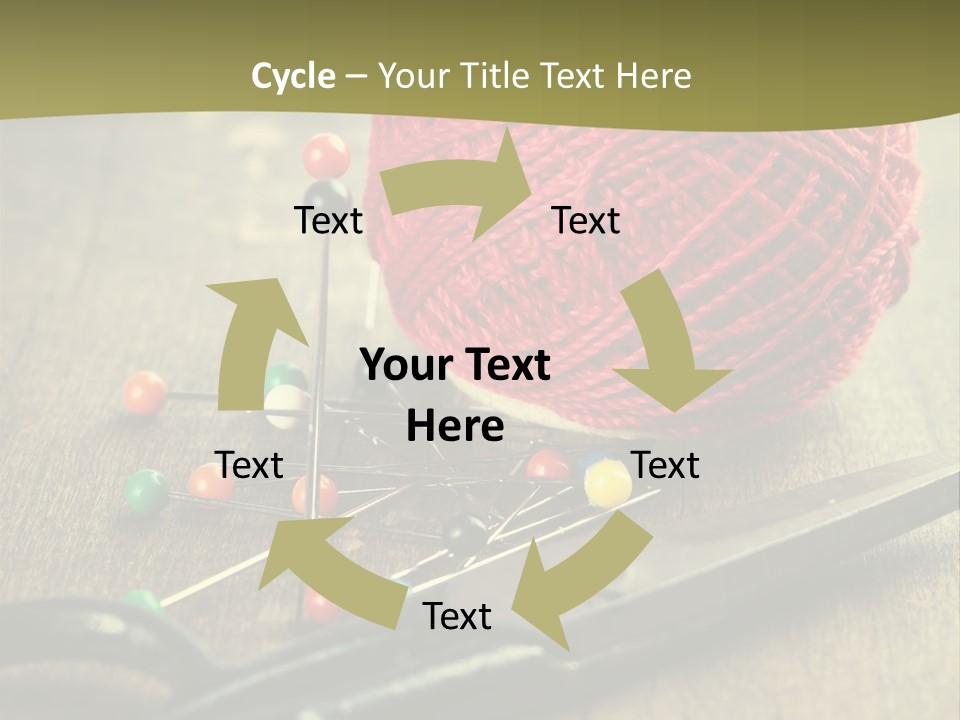 Clip Hair Thread PowerPoint Template