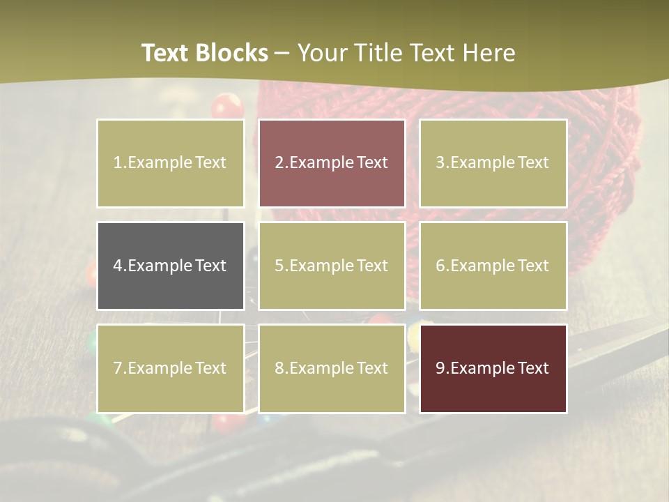 Clip Hair Thread PowerPoint Template