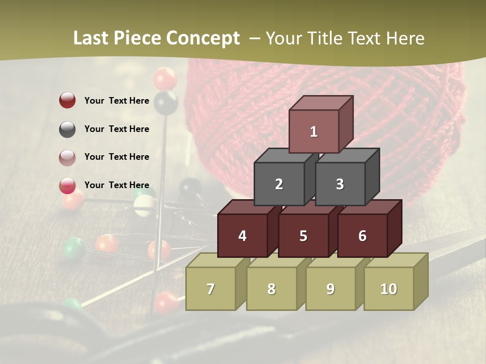 Clip Hair Thread PowerPoint Template