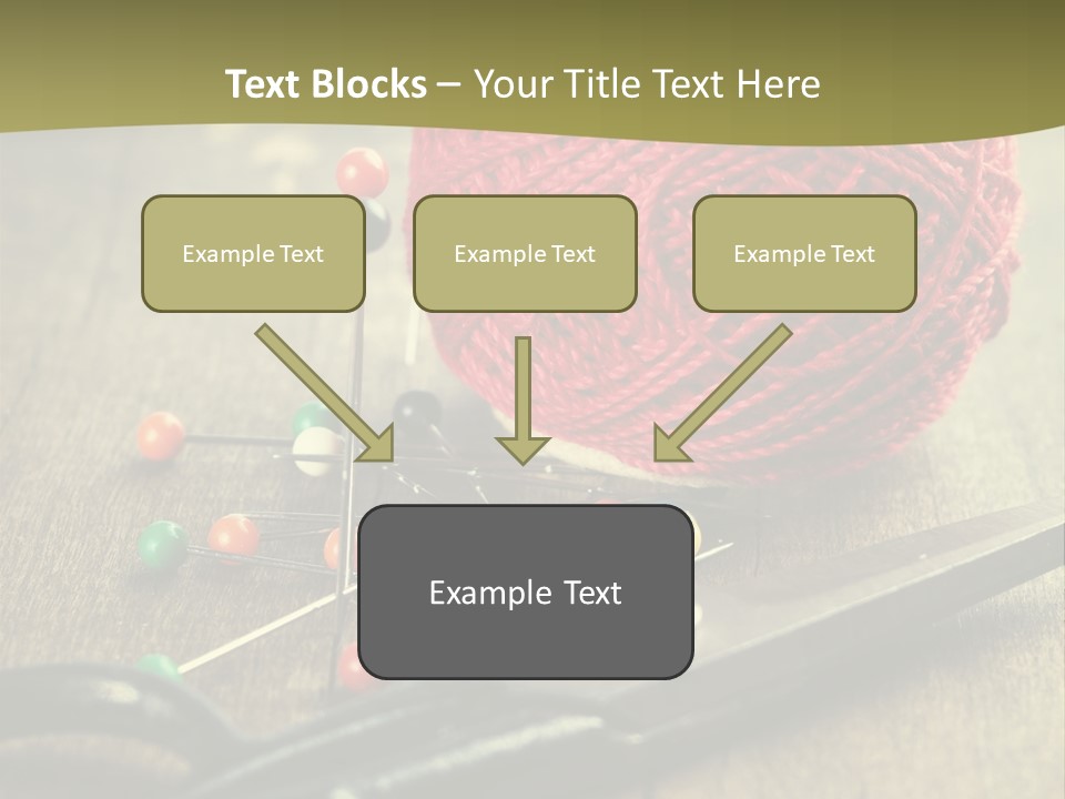 Clip Hair Thread PowerPoint Template