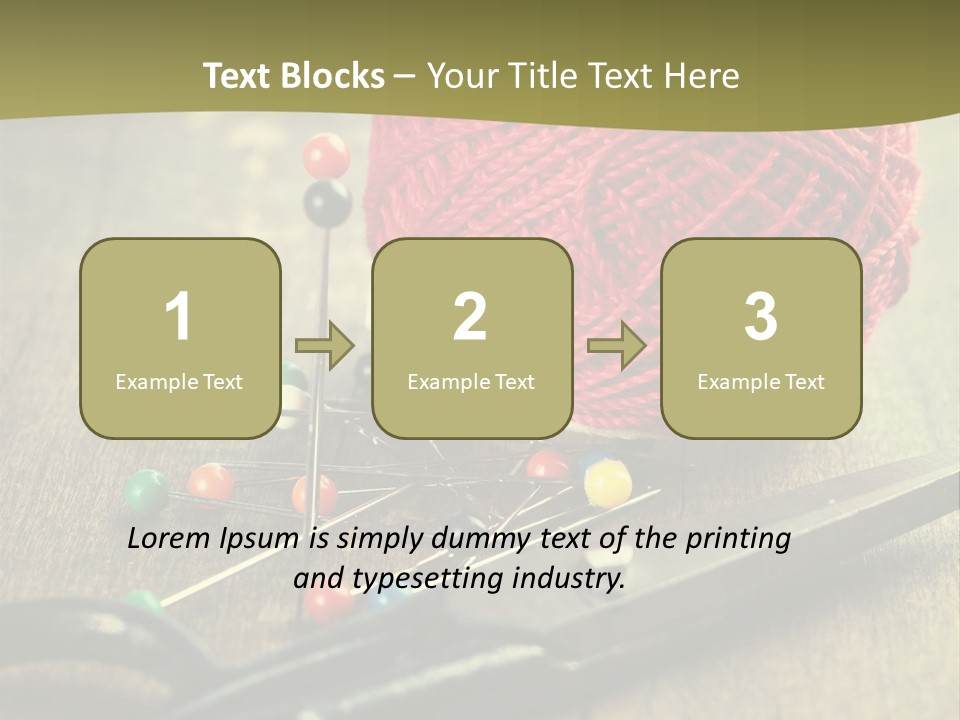 Clip Hair Thread PowerPoint Template