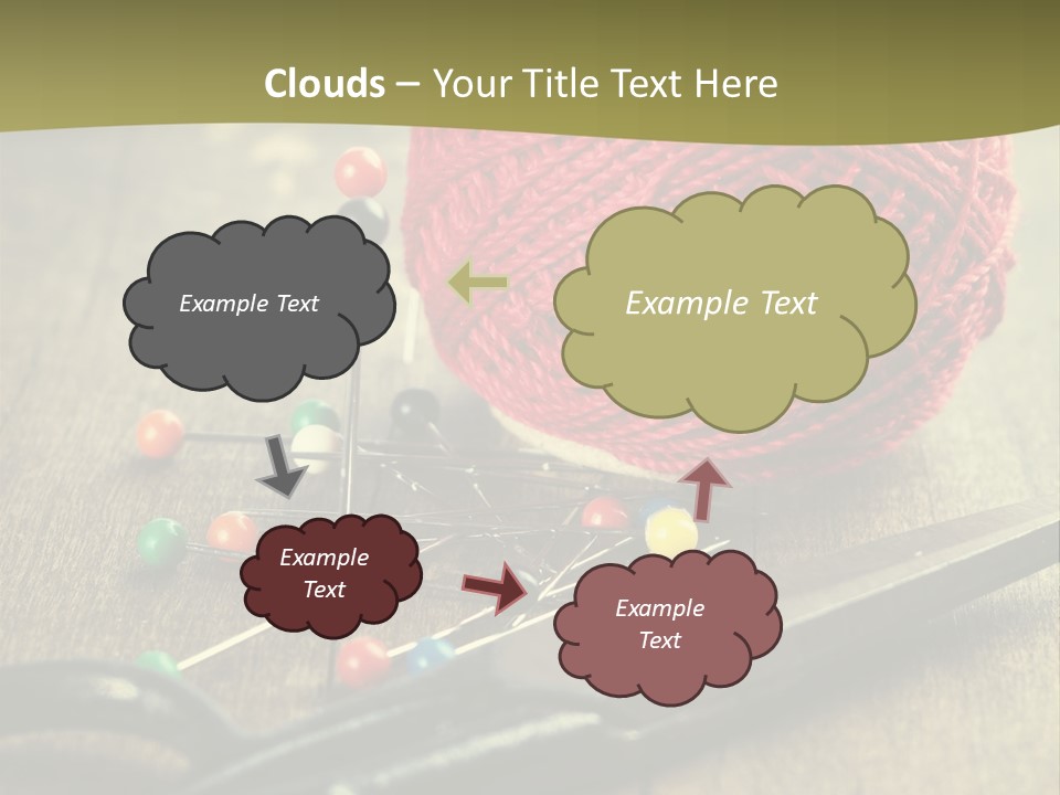 Clip Hair Thread PowerPoint Template