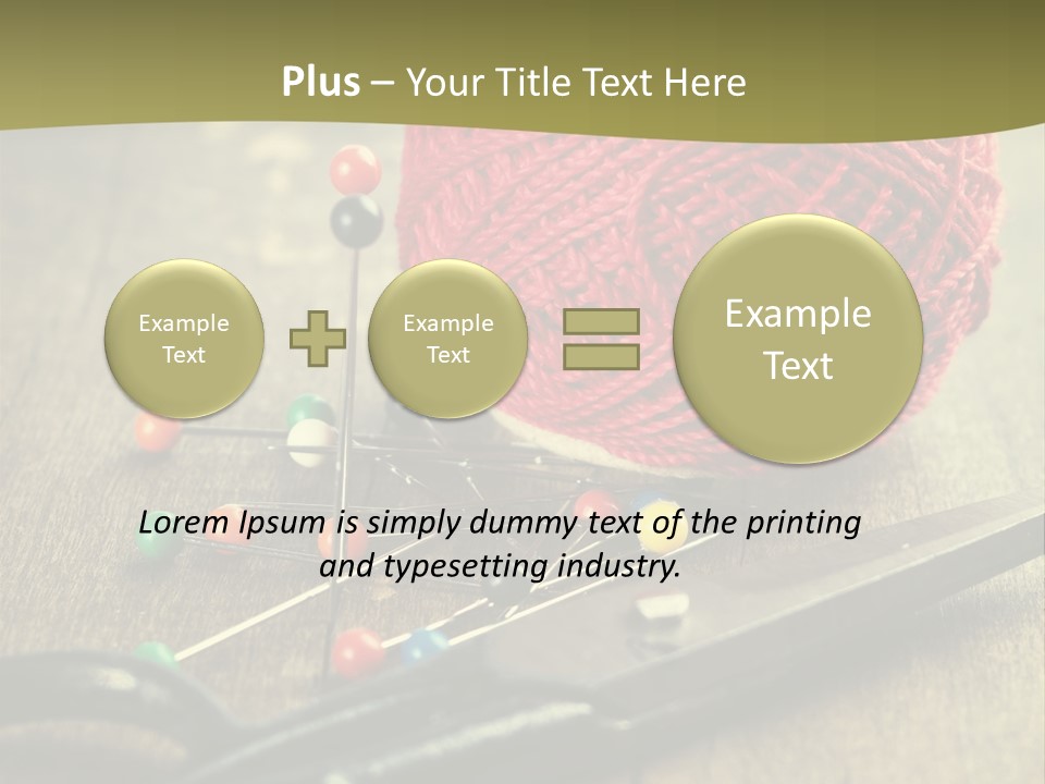 Clip Hair Thread PowerPoint Template