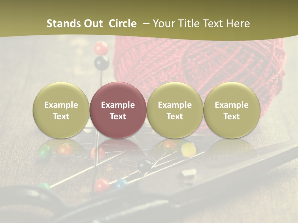 Clip Hair Thread PowerPoint Template