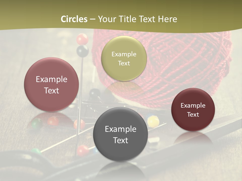 Clip Hair Thread PowerPoint Template