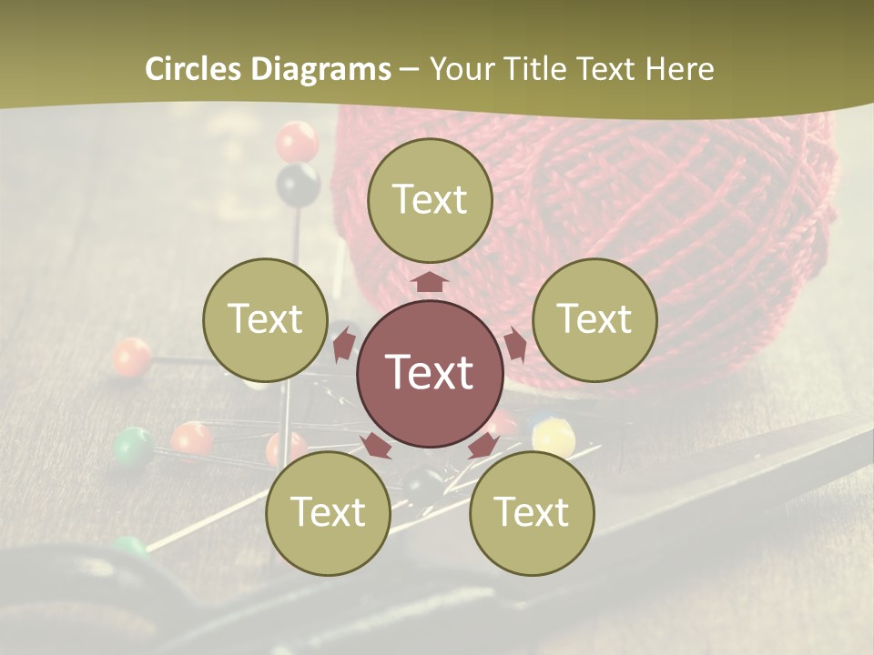 Clip Hair Thread PowerPoint Template