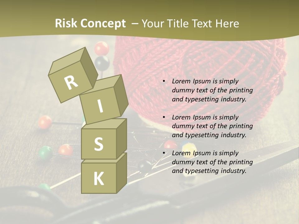 Clip Hair Thread PowerPoint Template