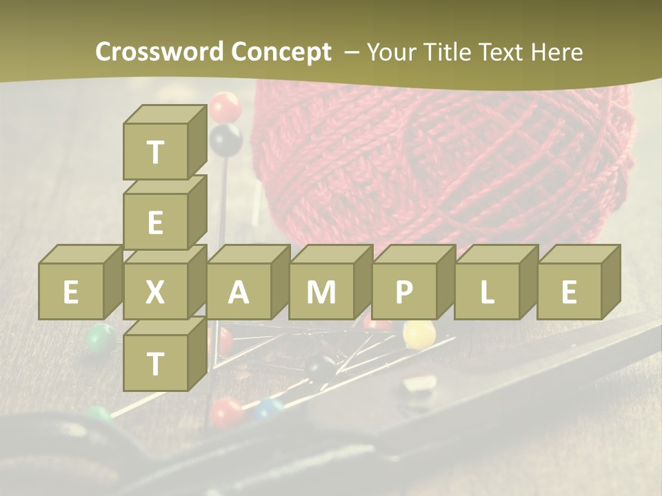 Clip Hair Thread PowerPoint Template