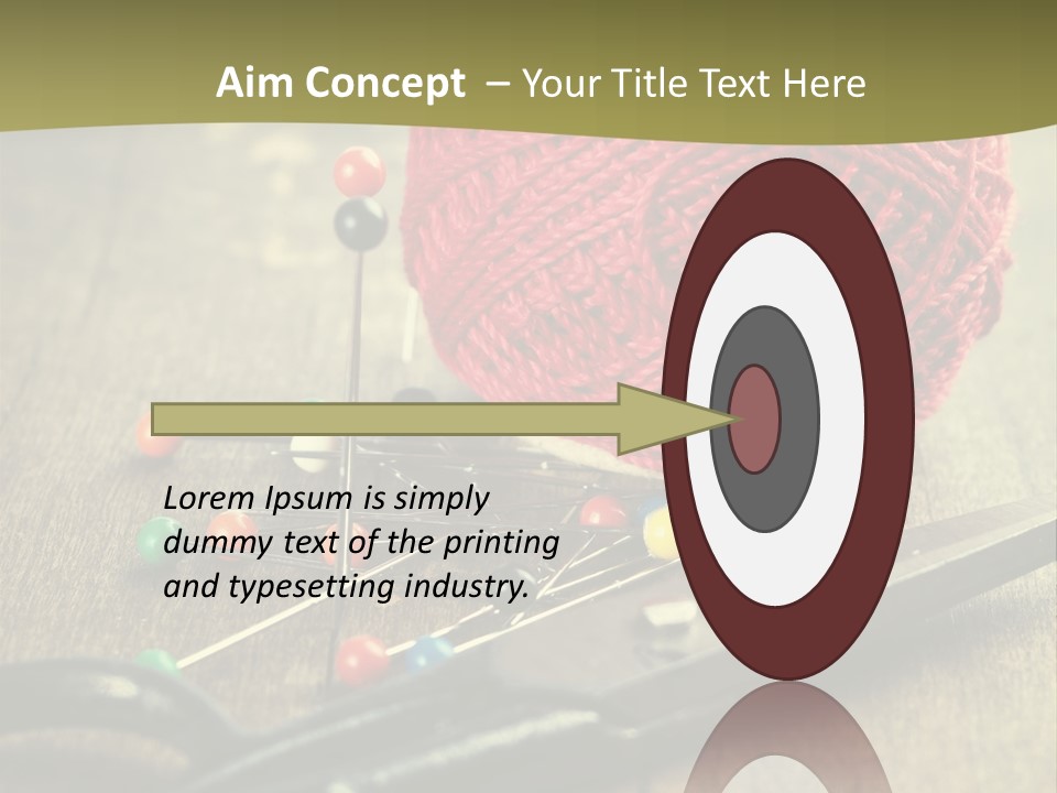 Clip Hair Thread PowerPoint Template