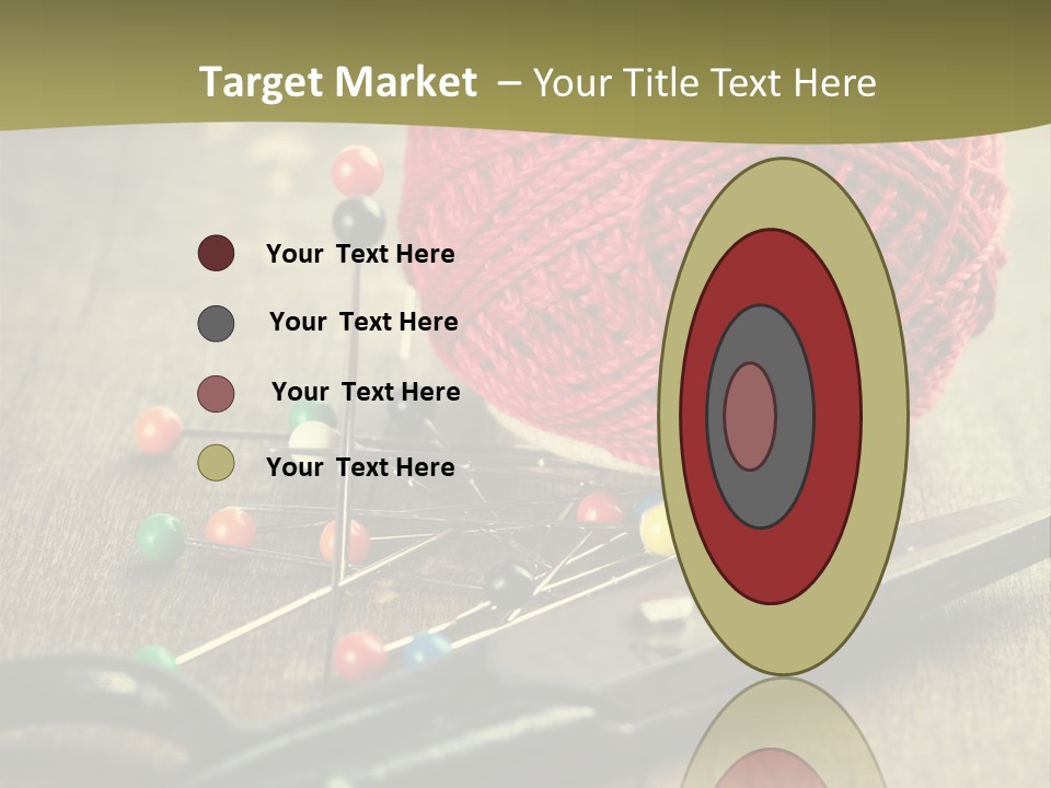 Clip Hair Thread PowerPoint Template