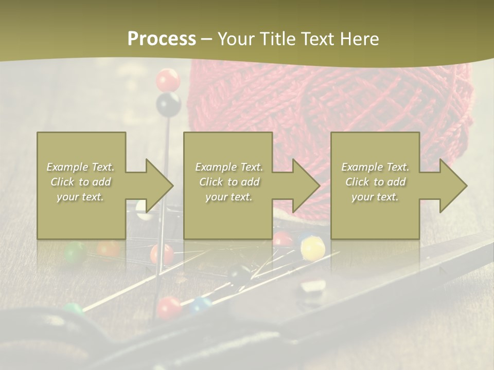 Clip Hair Thread PowerPoint Template