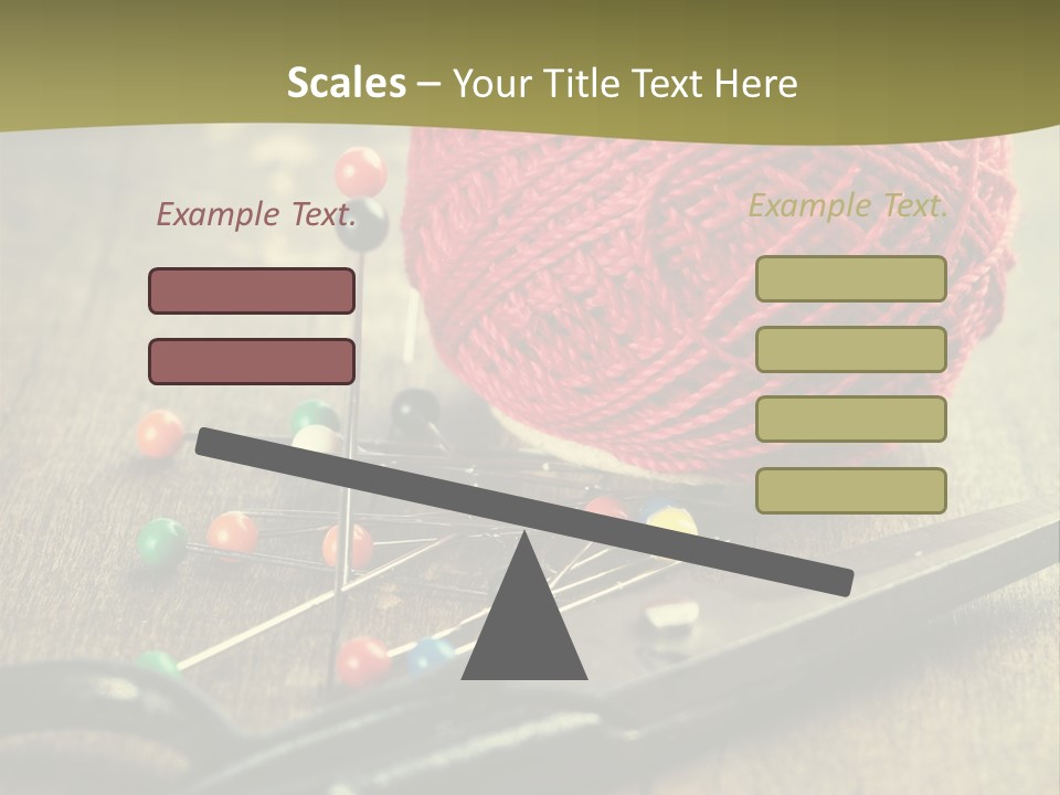 Clip Hair Thread PowerPoint Template