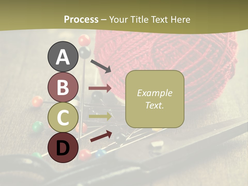 Clip Hair Thread PowerPoint Template