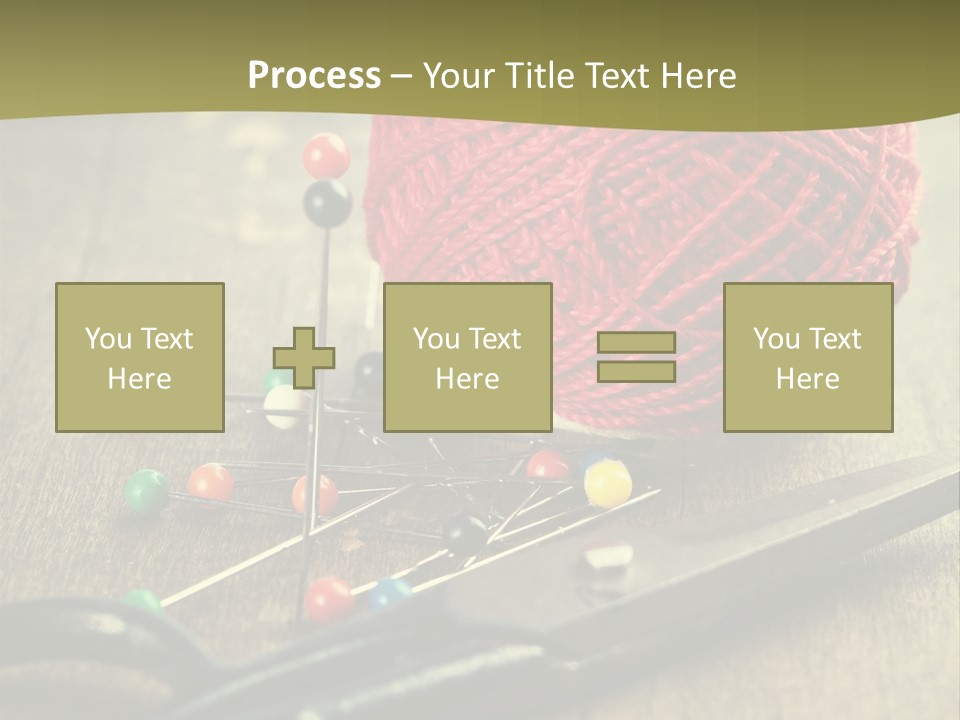 Clip Hair Thread PowerPoint Template
