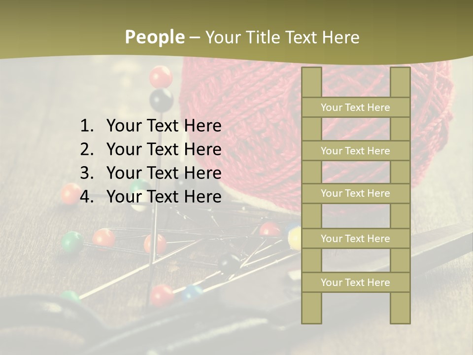 Clip Hair Thread PowerPoint Template