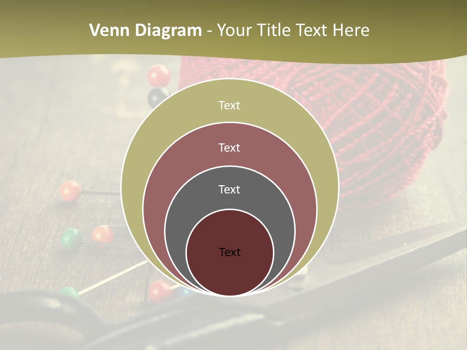 Clip Hair Thread PowerPoint Template