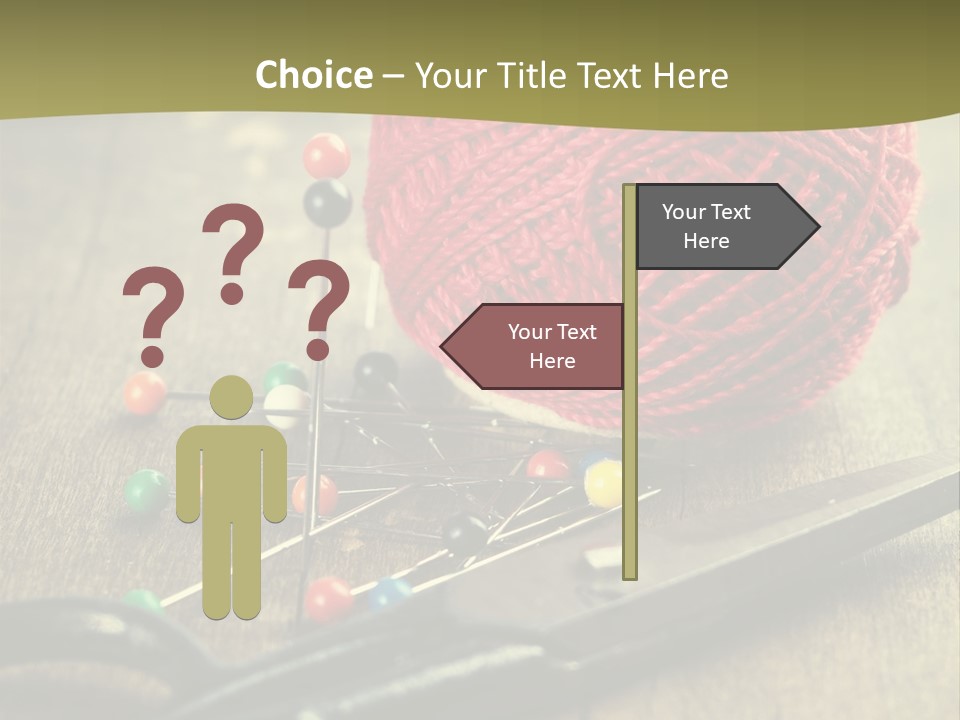 Clip Hair Thread PowerPoint Template