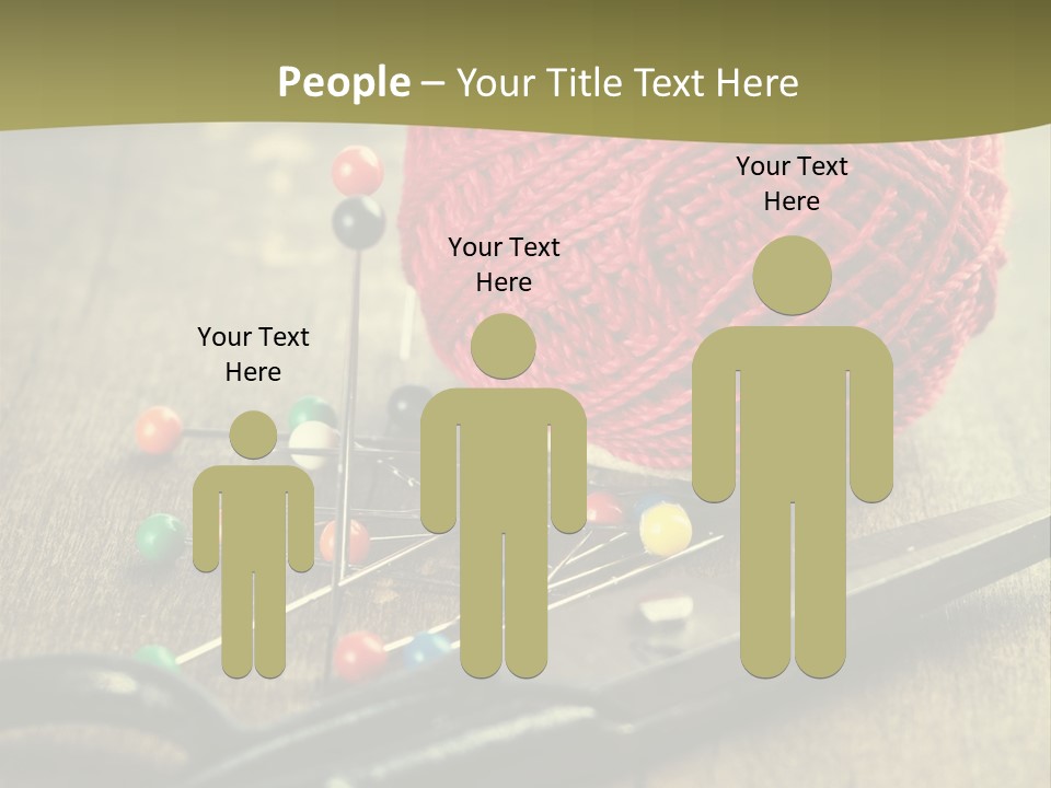 Clip Hair Thread PowerPoint Template