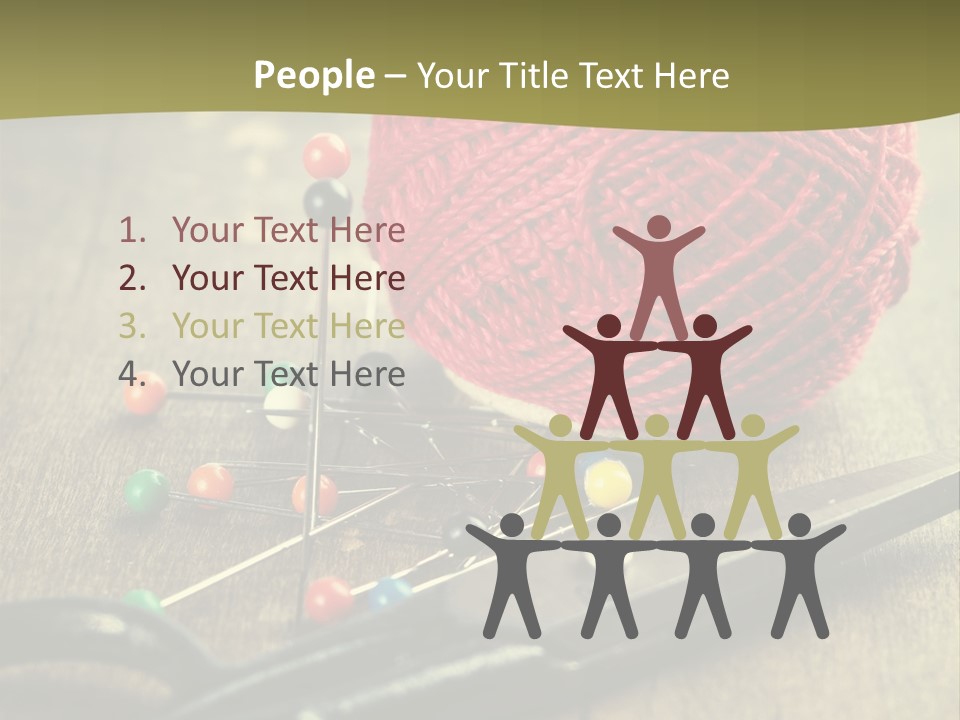 Clip Hair Thread PowerPoint Template