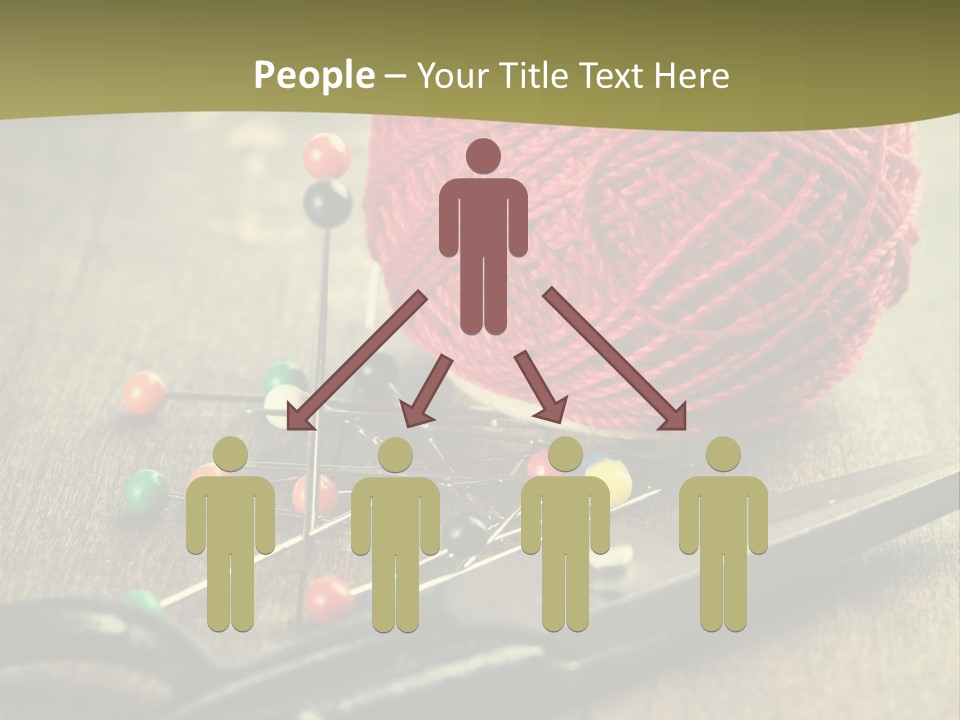 Clip Hair Thread PowerPoint Template