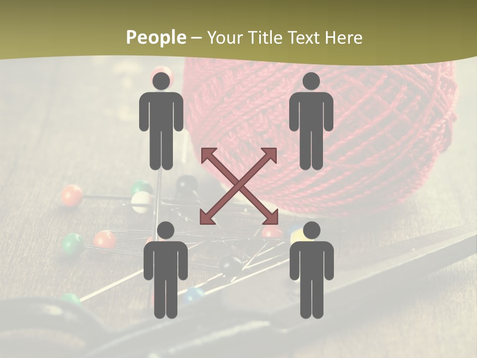 Clip Hair Thread PowerPoint Template