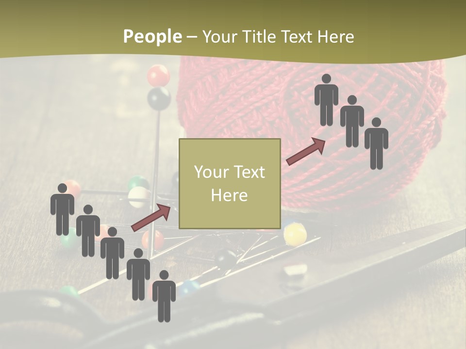 Clip Hair Thread PowerPoint Template