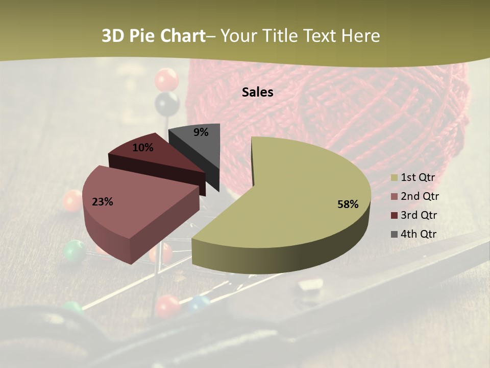 Clip Hair Thread PowerPoint Template