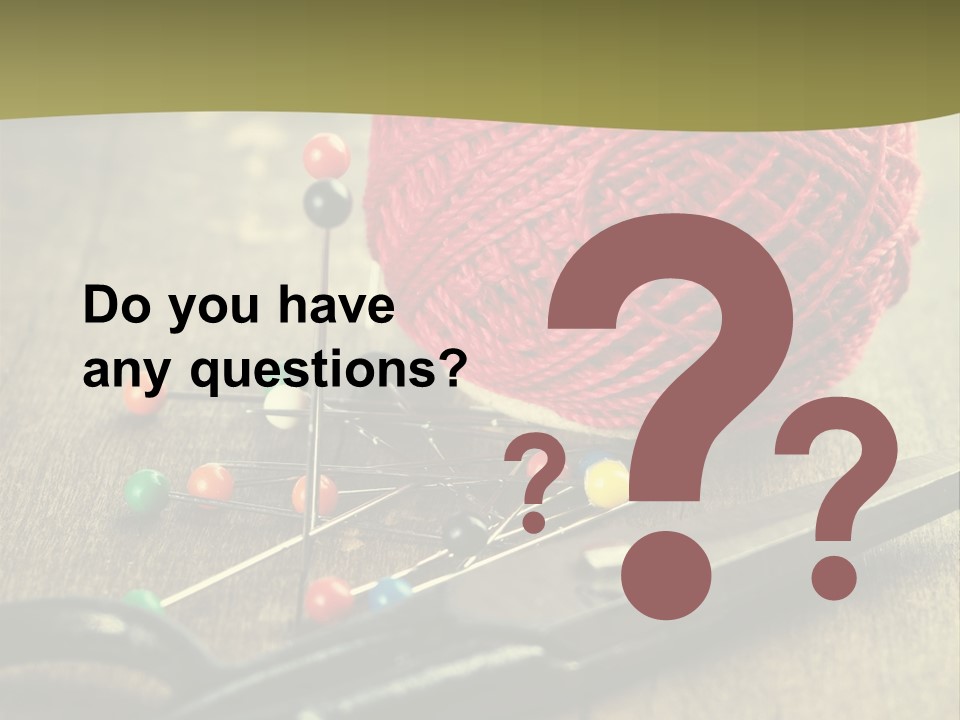 Clip Hair Thread PowerPoint Template