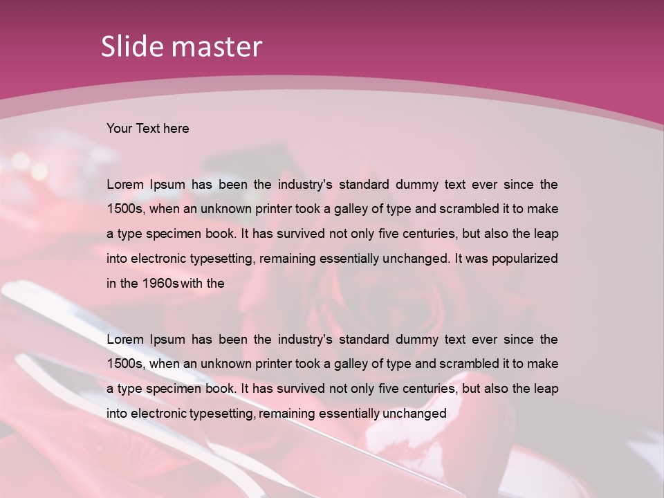 Wedding Lunch Dating PowerPoint Template