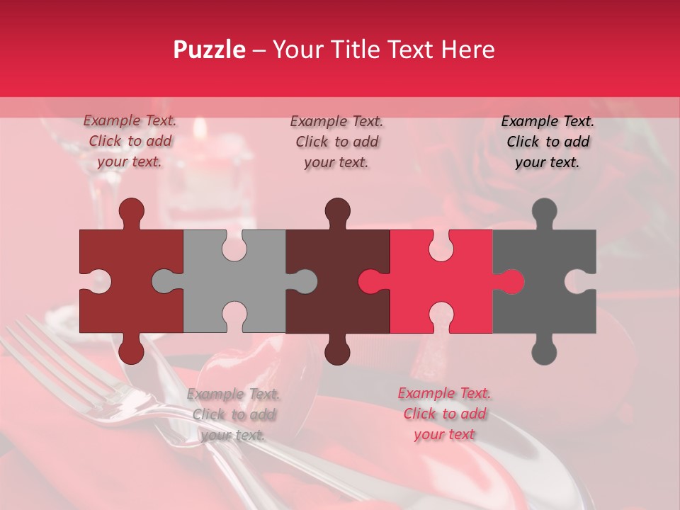 Card Flower Present PowerPoint Template