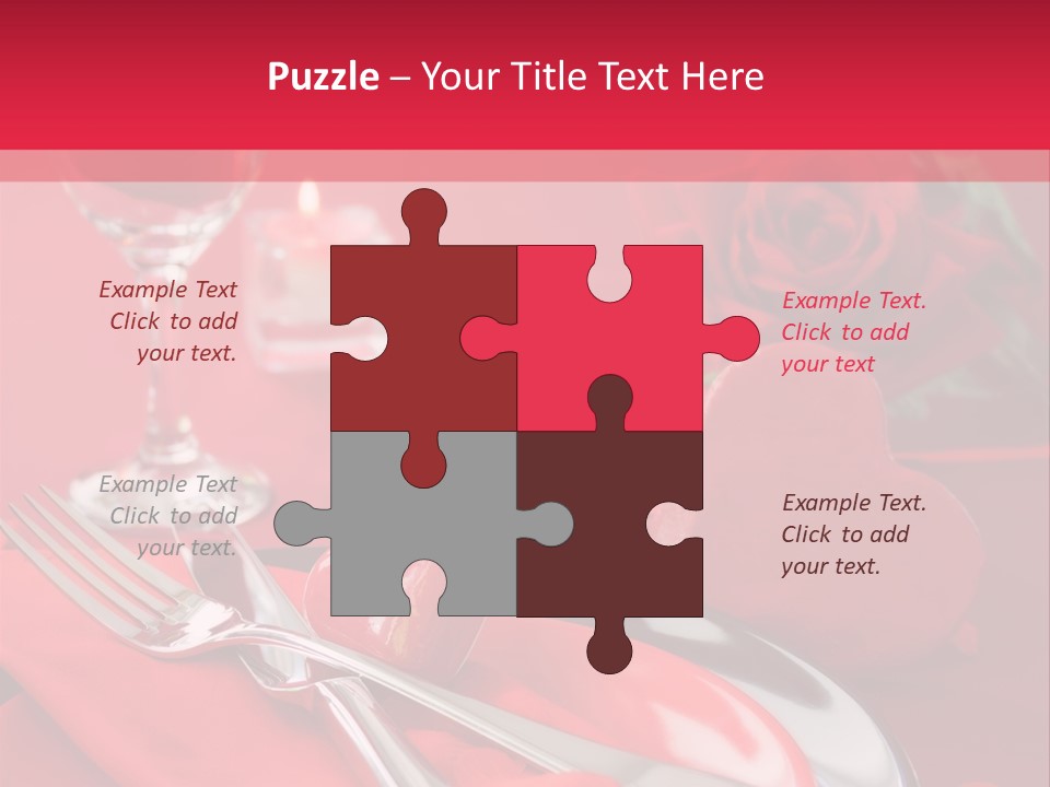 Card Flower Present PowerPoint Template