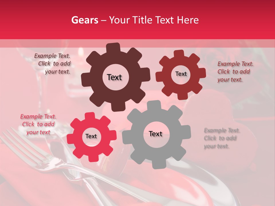 Card Flower Present PowerPoint Template