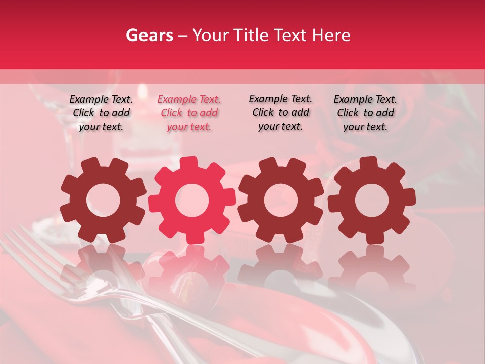 Card Flower Present PowerPoint Template