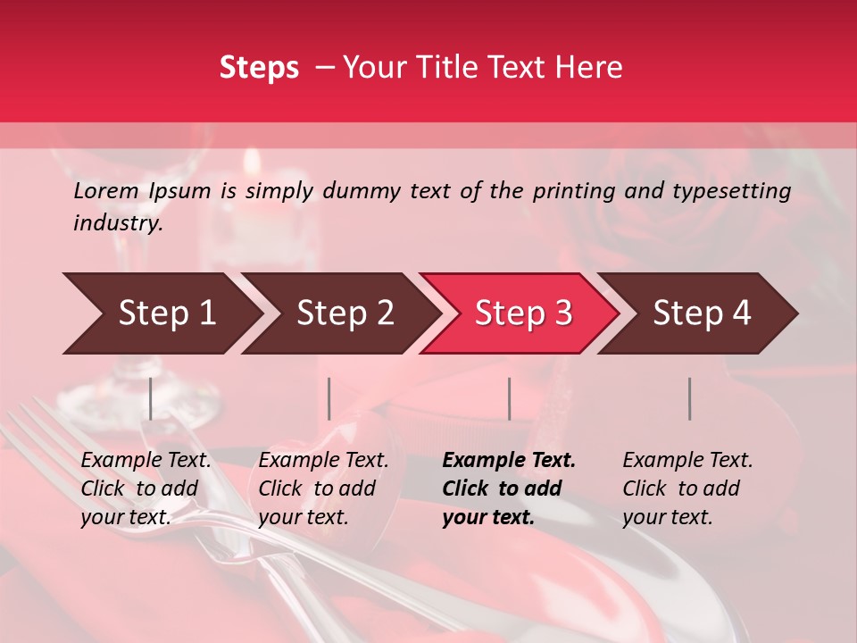 Card Flower Present PowerPoint Template