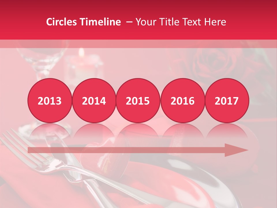 Card Flower Present PowerPoint Template