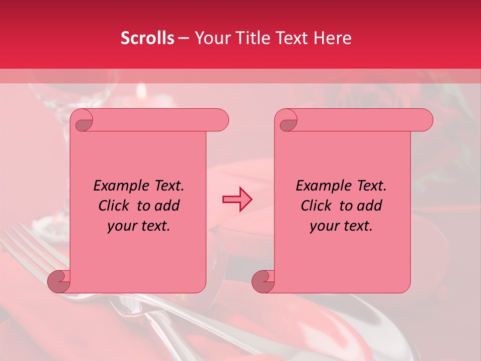 Card Flower Present PowerPoint Template