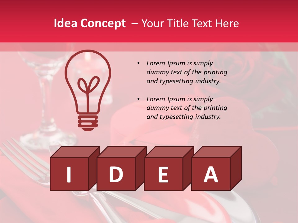 Card Flower Present PowerPoint Template