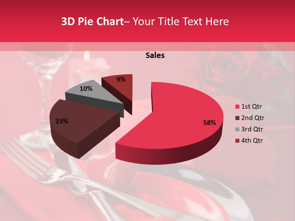 Card Flower Present PowerPoint Template