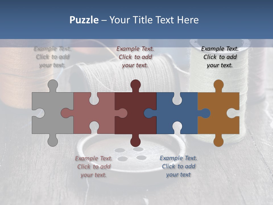 Sewing Yarn Single PowerPoint Template