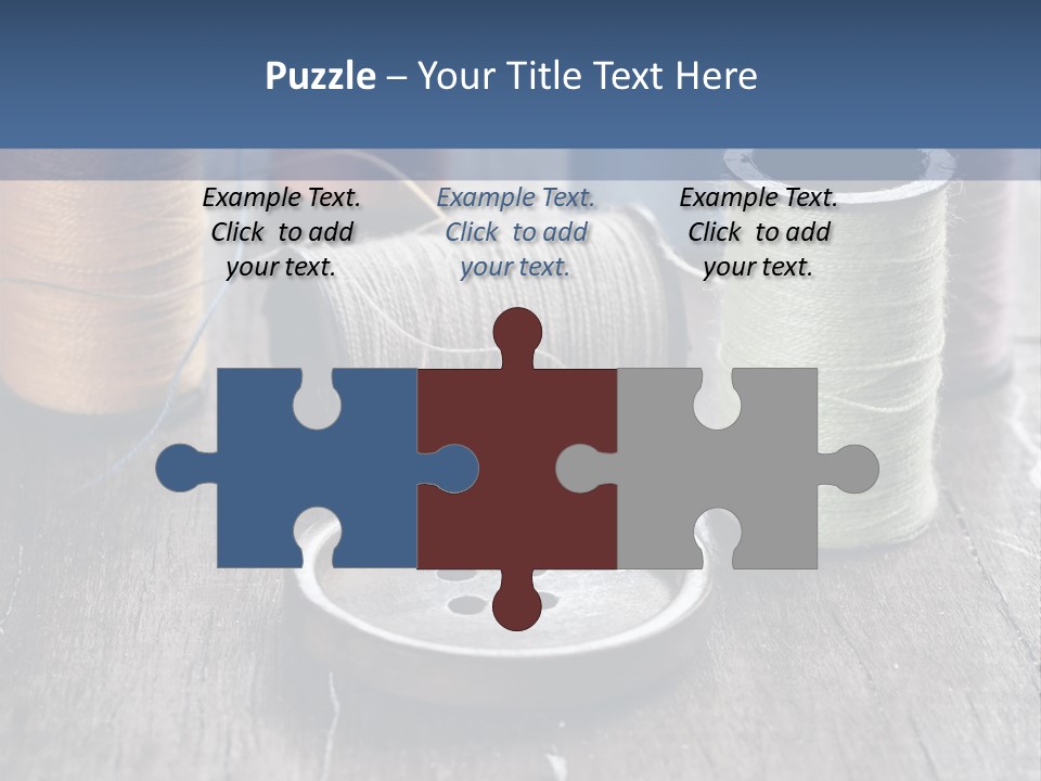 Sewing Yarn Single PowerPoint Template