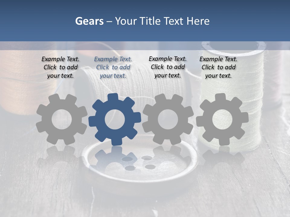 Sewing Yarn Single PowerPoint Template