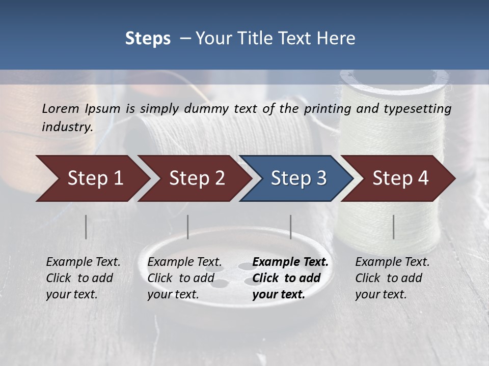 Sewing Yarn Single PowerPoint Template