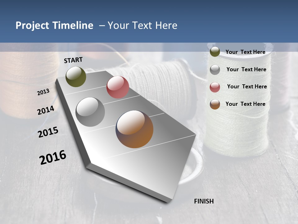 Sewing Yarn Single PowerPoint Template