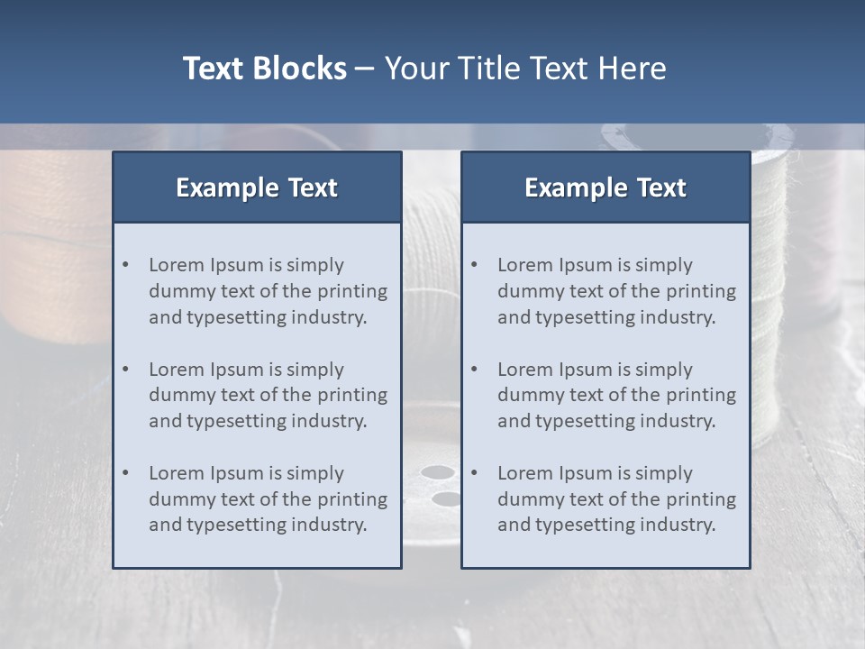 Sewing Yarn Single PowerPoint Template