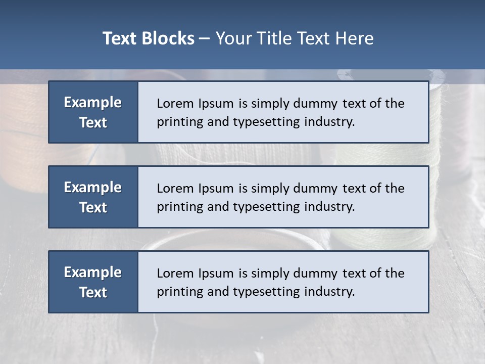 Sewing Yarn Single PowerPoint Template
