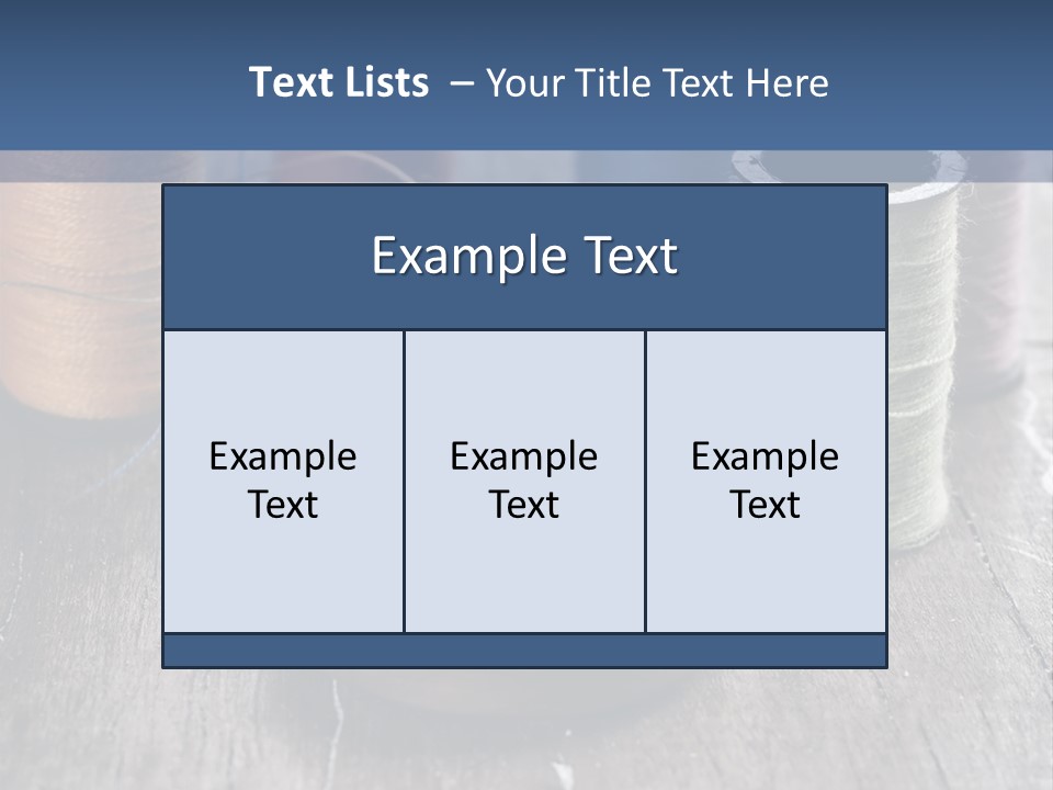 Sewing Yarn Single PowerPoint Template