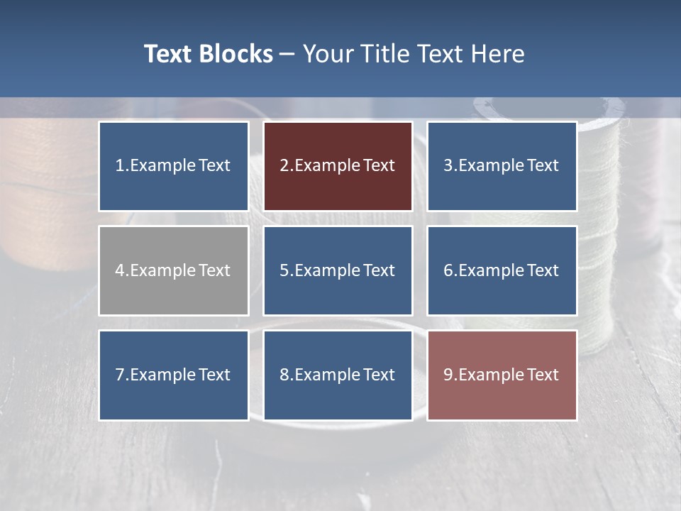 Sewing Yarn Single PowerPoint Template